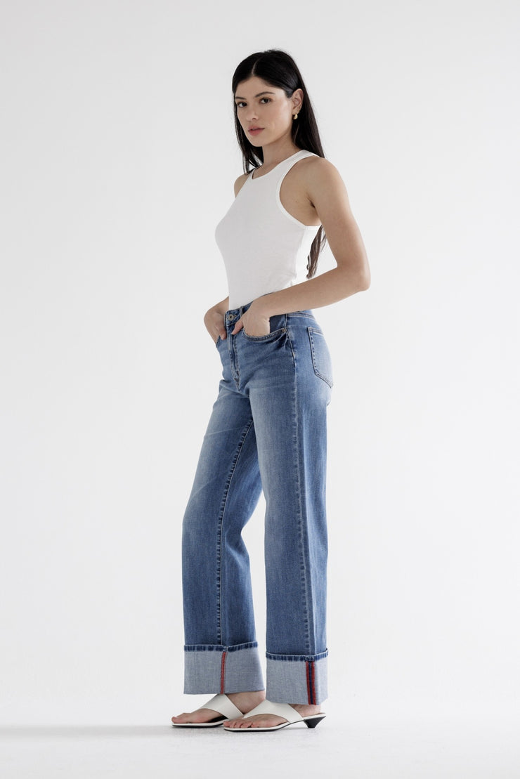 Cuff it Up Wide Leg Jeans