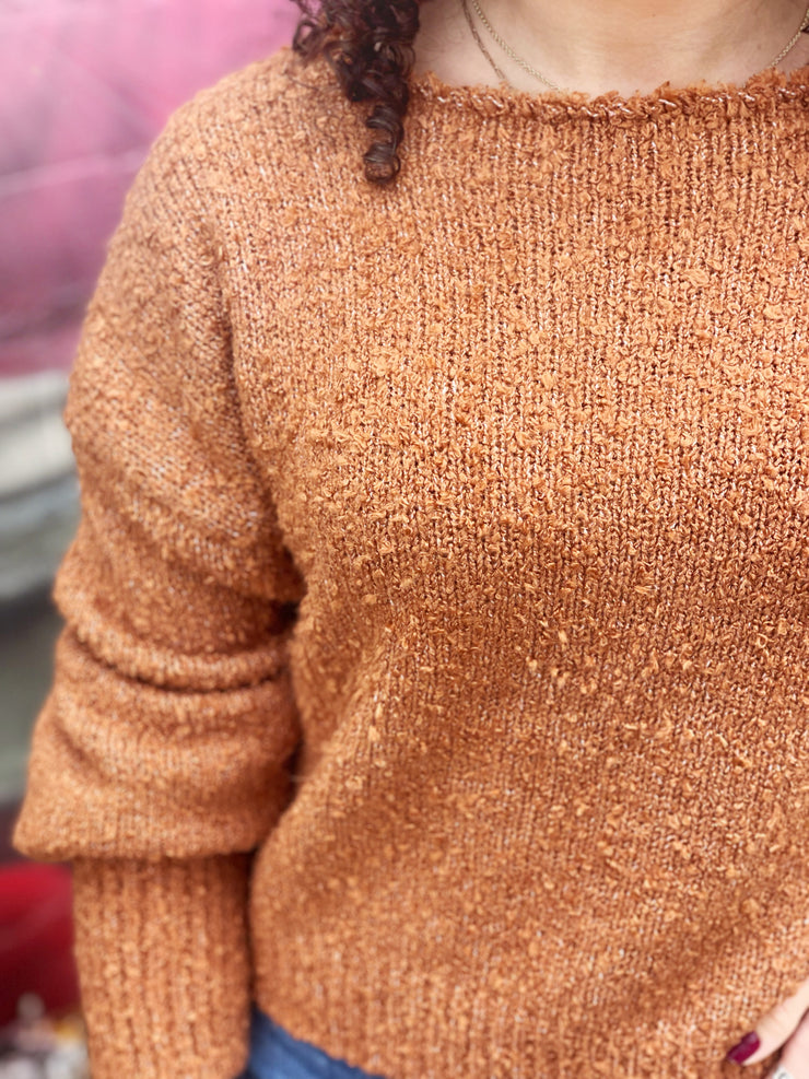 Boucle Sweater- Chocolate