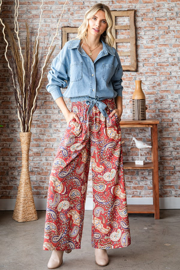 Paisley Palazzo Pant