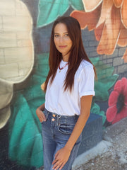 Classy Boxy Fit Tee- White