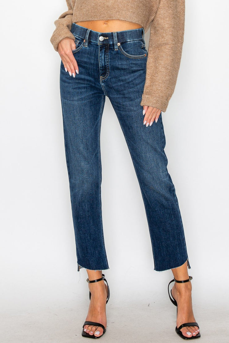 Tummy Control High Rise Straight Jeans