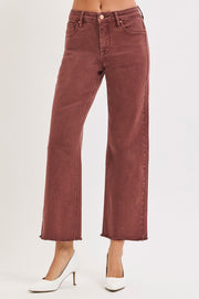 Risen Chocolate Ankle Denim