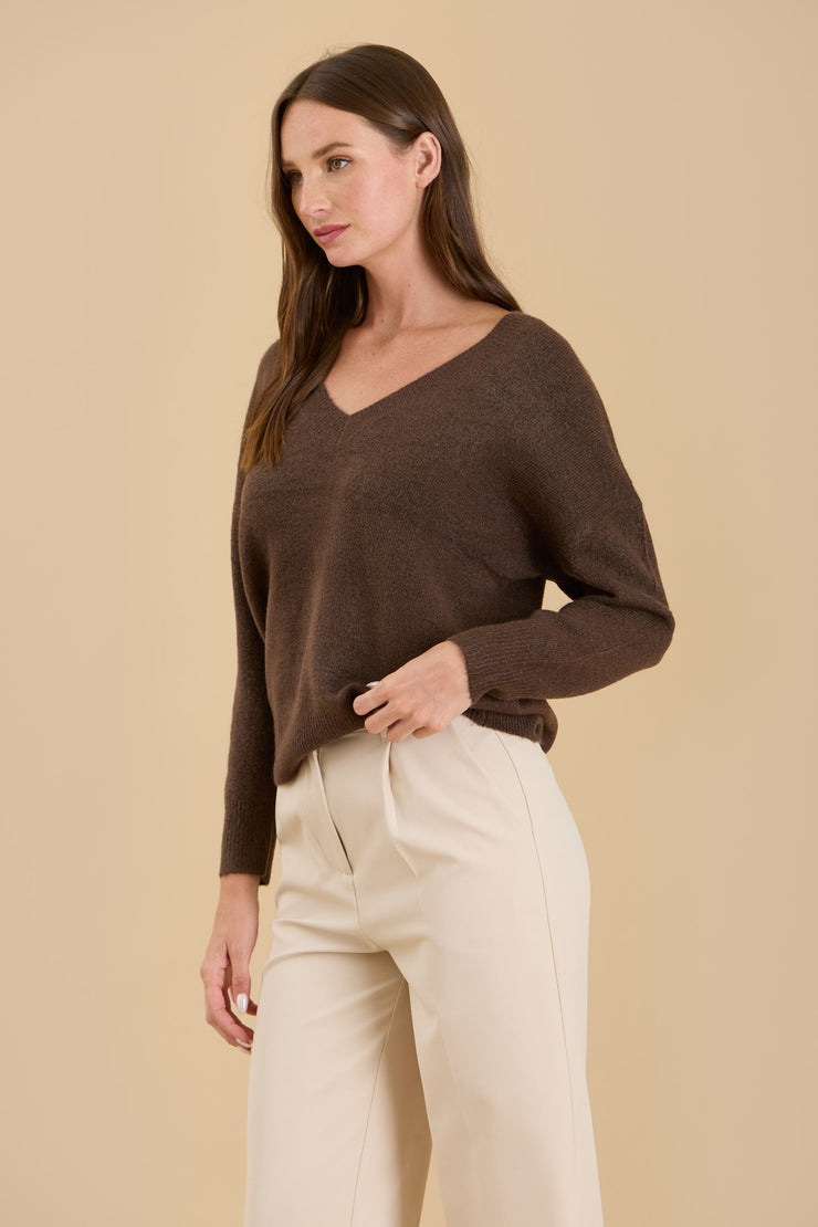 Lucy Sweater- Chocolate
