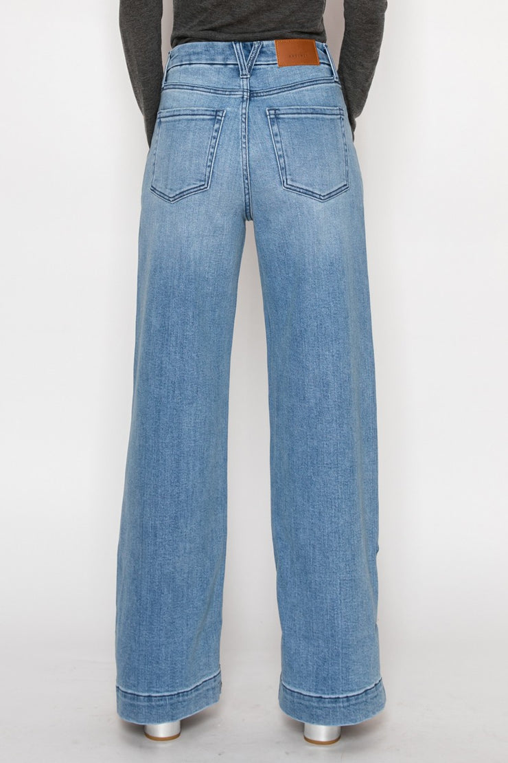 Tummy Control High Rise A-wide Jeans