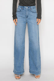 Tummy Control High Rise A-wide Jeans