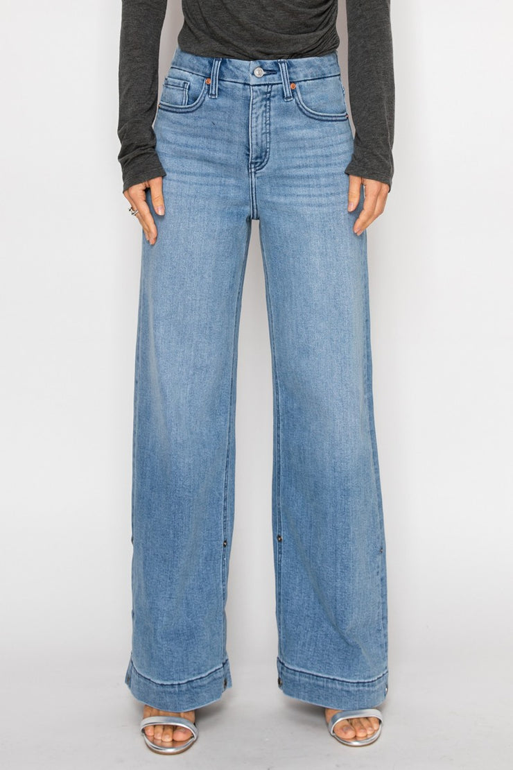 Tummy Control High Rise A-wide Jeans