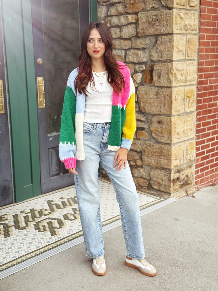 Cello Super High Rise Dad Jean With Mini Slit