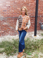 Michelle Plaid Striped Top