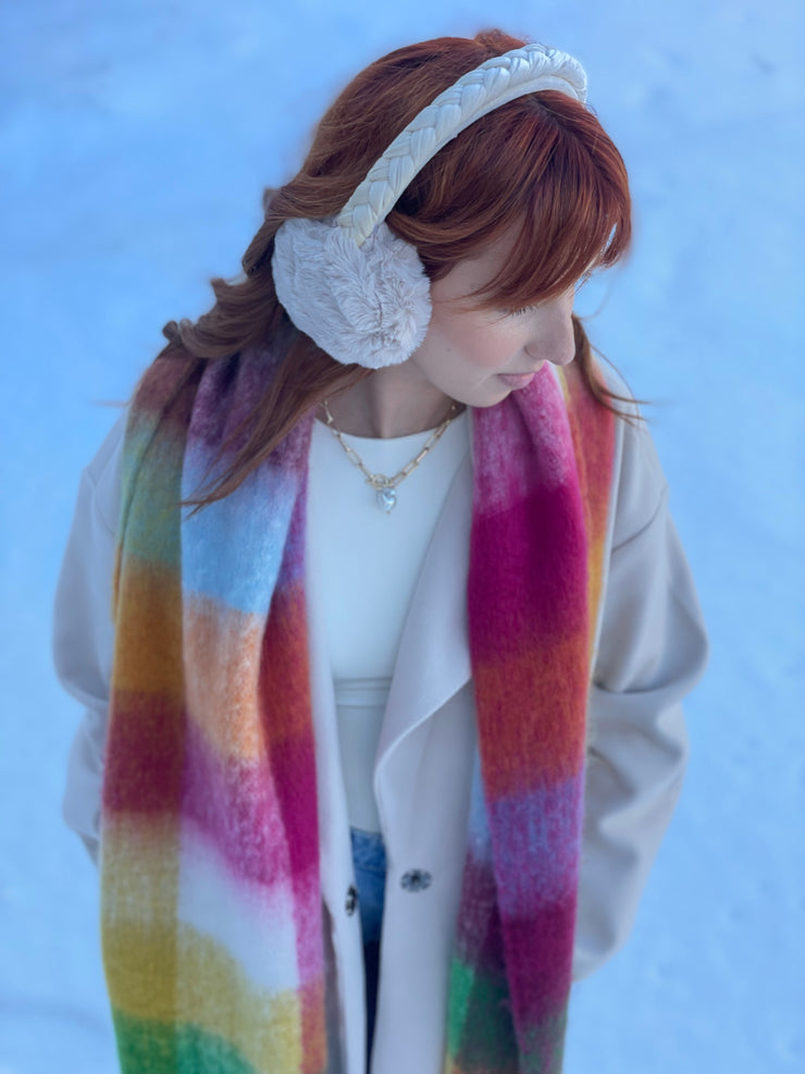 Winter Time Ear Muffs - Oat Braided