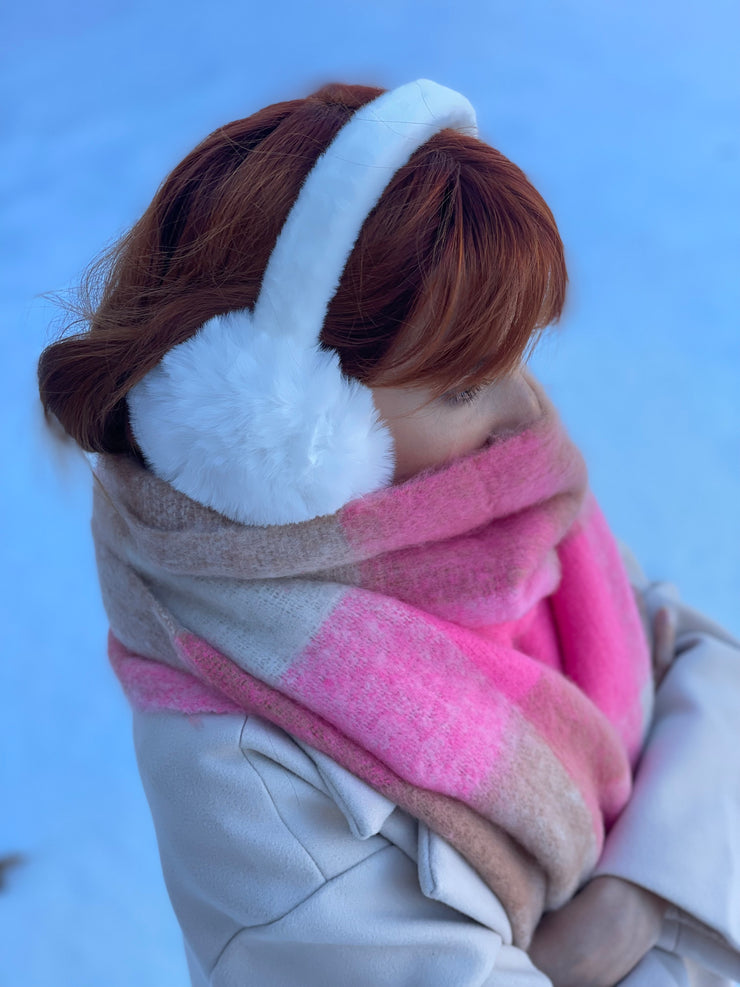 Winter Time Ear Muffs - White Basic