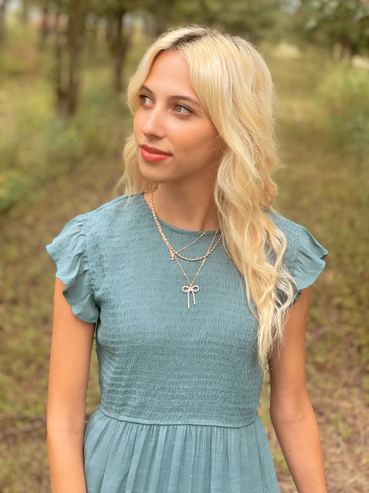 Tania Dress-Teal