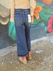 Jenny Dark Wash Tummy Control Hem Jean
