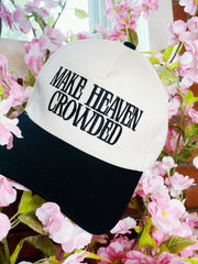 Make Heaven Crowded Hat-Black