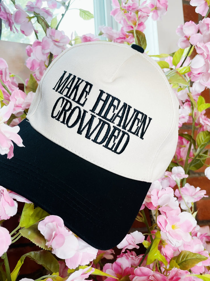 Make Heaven Crowded Hat-Black