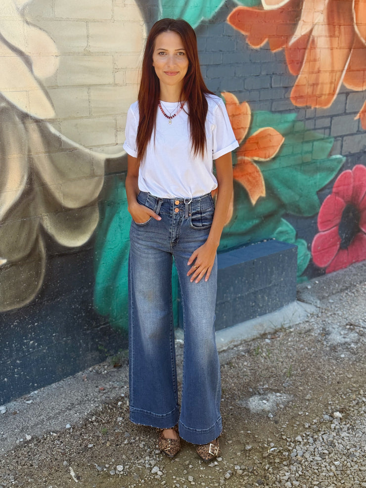 Classy Boxy Fit Tee- White
