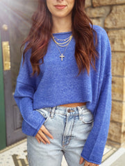 Winter Bliss Sweater- Blue