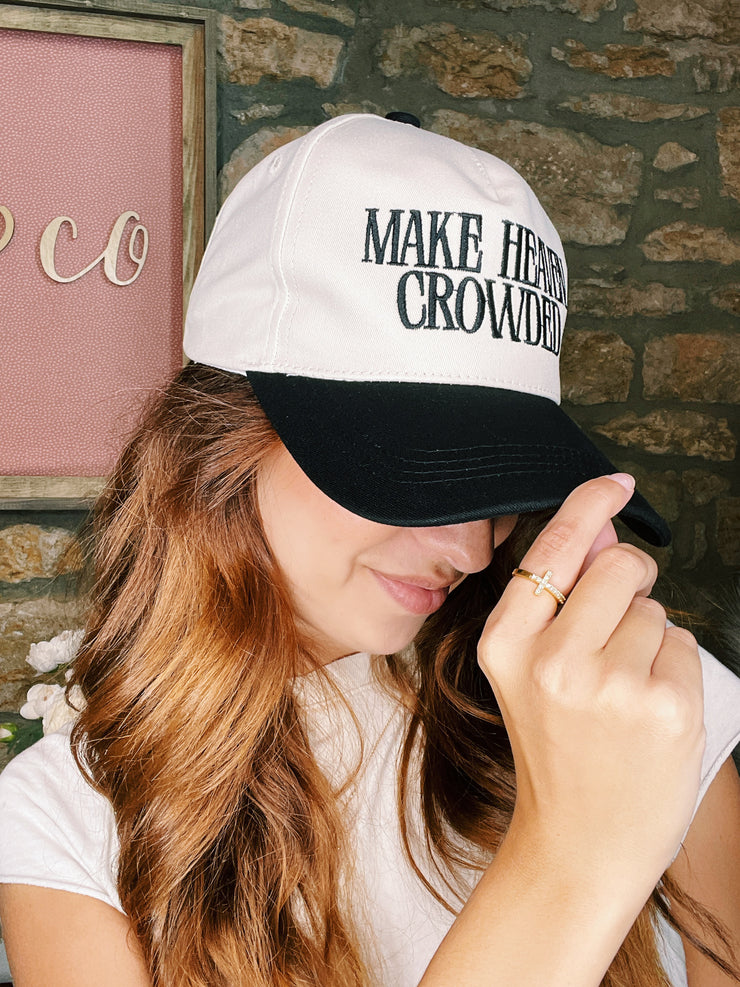 Make Heaven Crowded Hat-Black