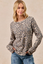 Nora Leopard Top
