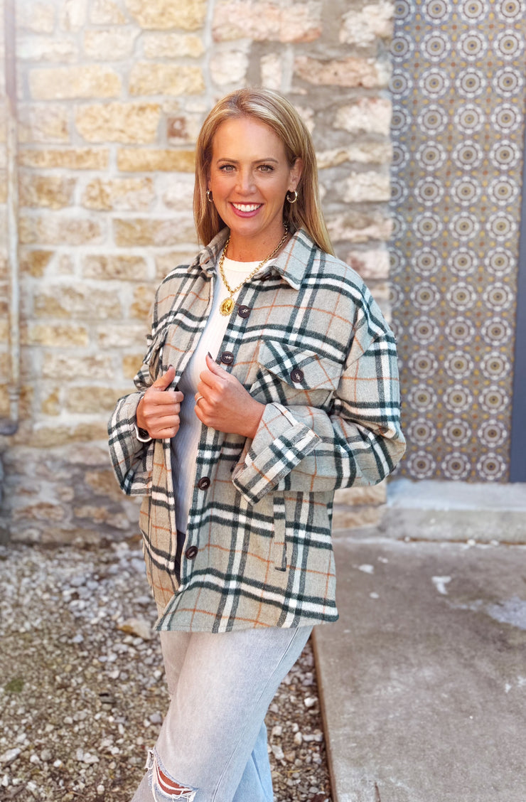 Betsy Flannel- Olive