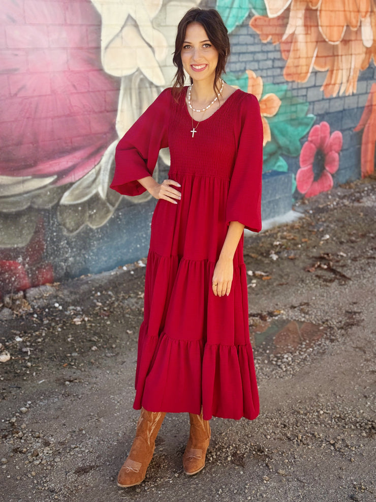Burgundy Maxi Dress