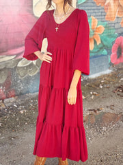 Burgundy Maxi Dress