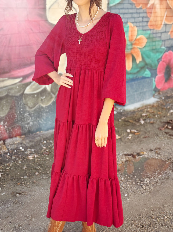 Burgundy Maxi Dress