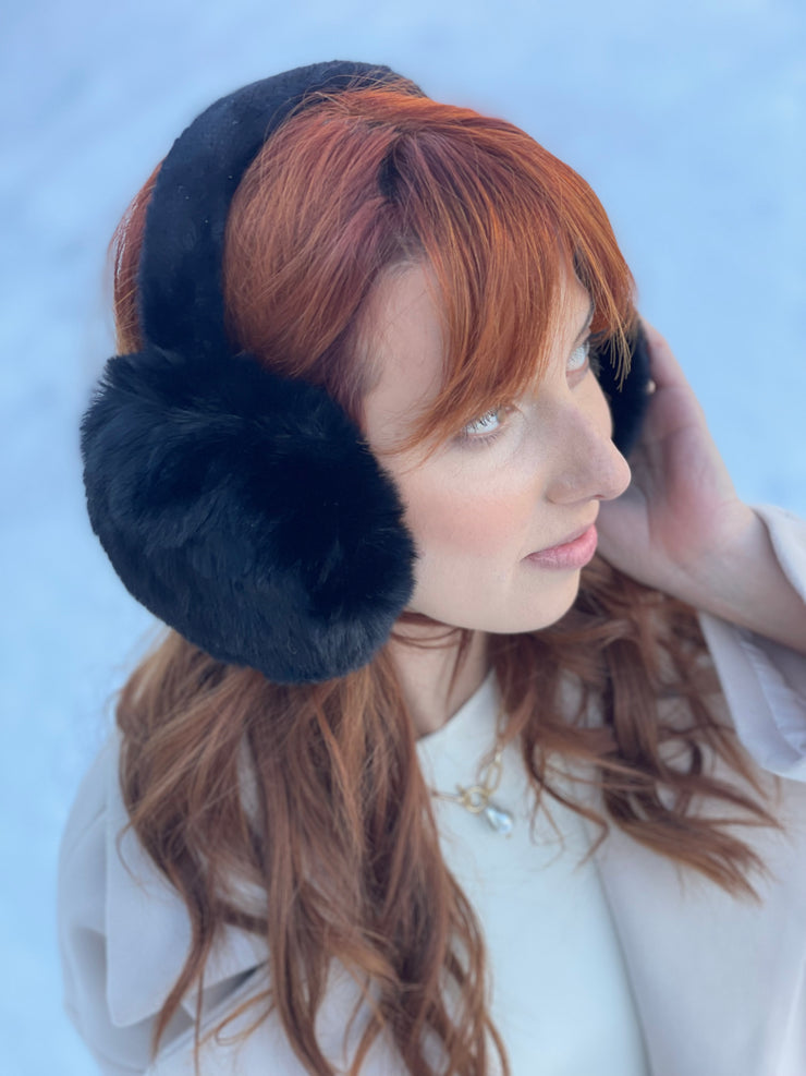 Winter Time Ear Muffs - Black Basic