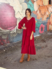 Burgundy Maxi Dress