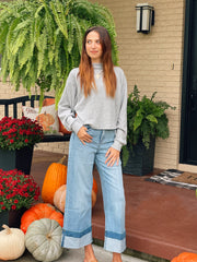 Tummy Control High Rise A-wide Jeans