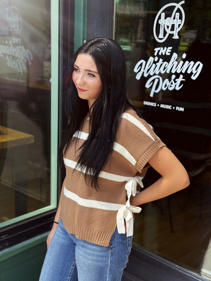 Luna Sweater Top-Camel