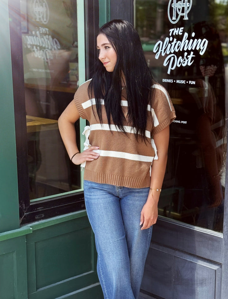 Luna Sweater Top-Camel