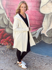 Alice Hooded Cardigan - Ivory