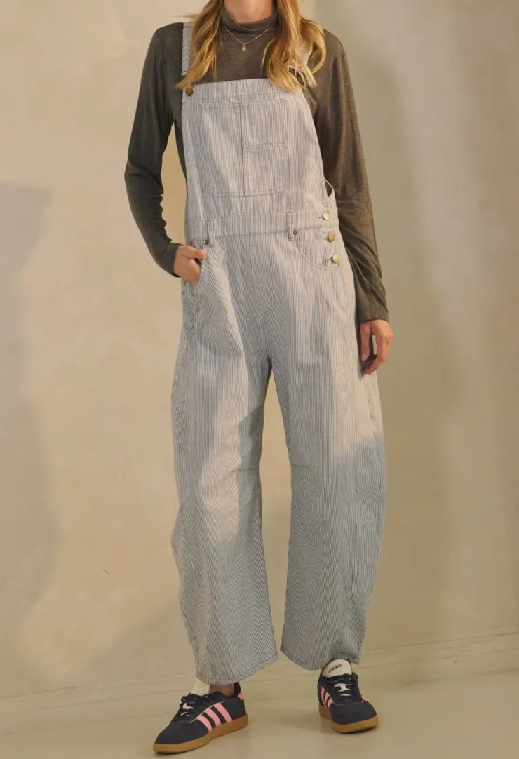 Kelli Striped Overall