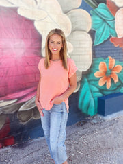 Liv Top- Coral