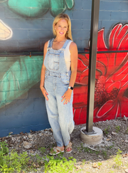 Denim Overalls- Lt Wash