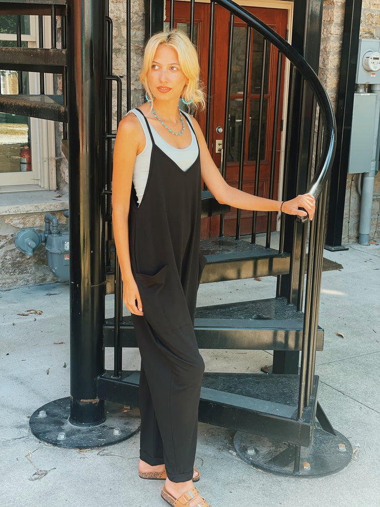 Quick Shot Jumpsuit-Black