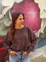 Mineral Luxe Pullover- Espresso