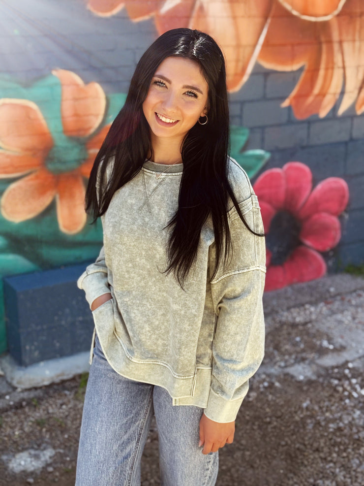 Presley Pullover- Olive