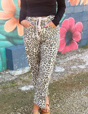 Leopard Denim- Wide Leg