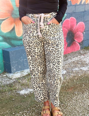 Leopard Denim- Wide Leg