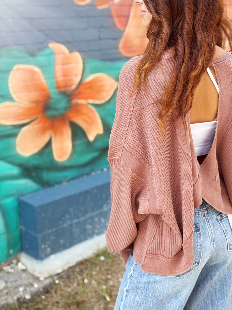 Key Hole Back Top- Rust