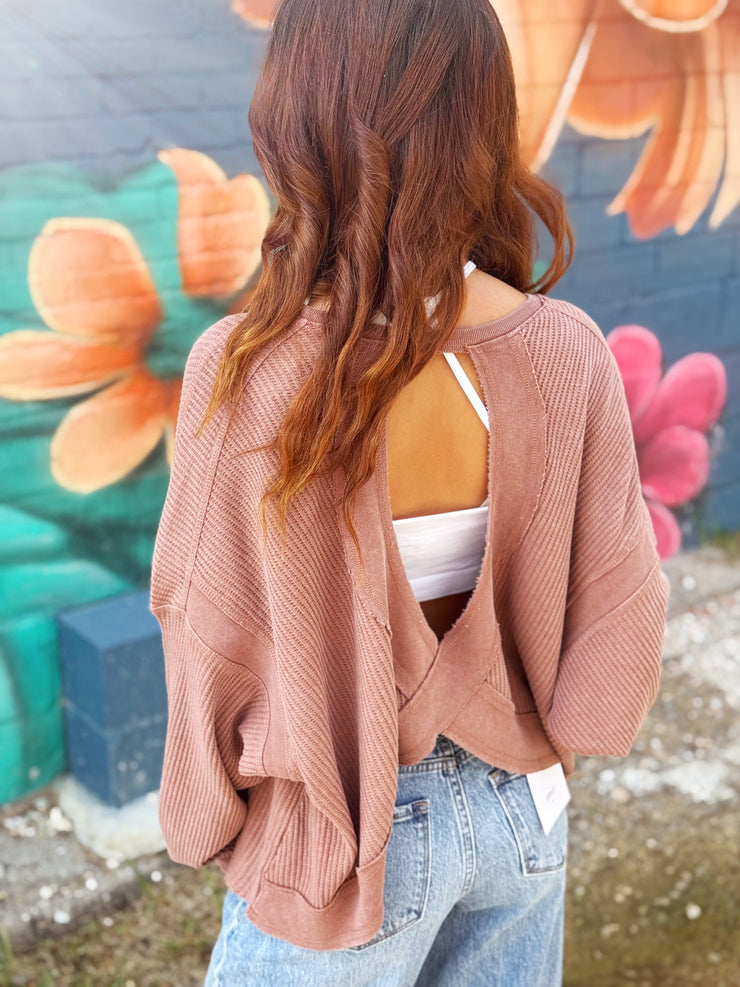 Key Hole Back Top- Rust