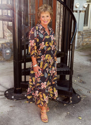 Falling For You Midi Dress