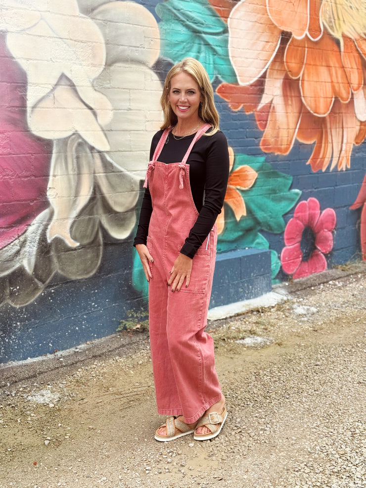 Jen Overalls- Cranberry