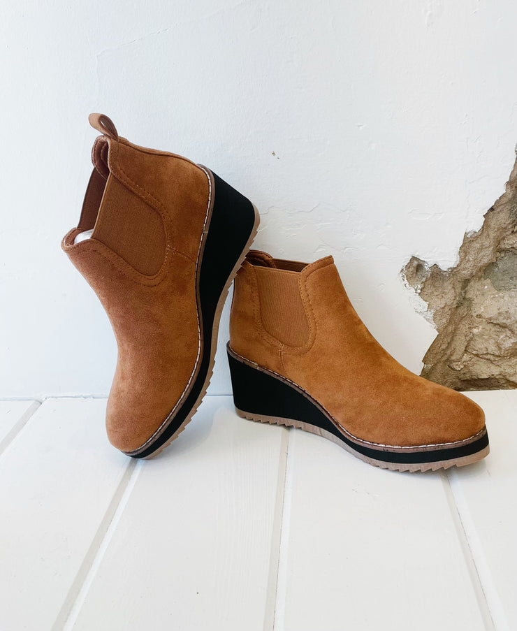 Corky Love You A Latte Suede Bootie