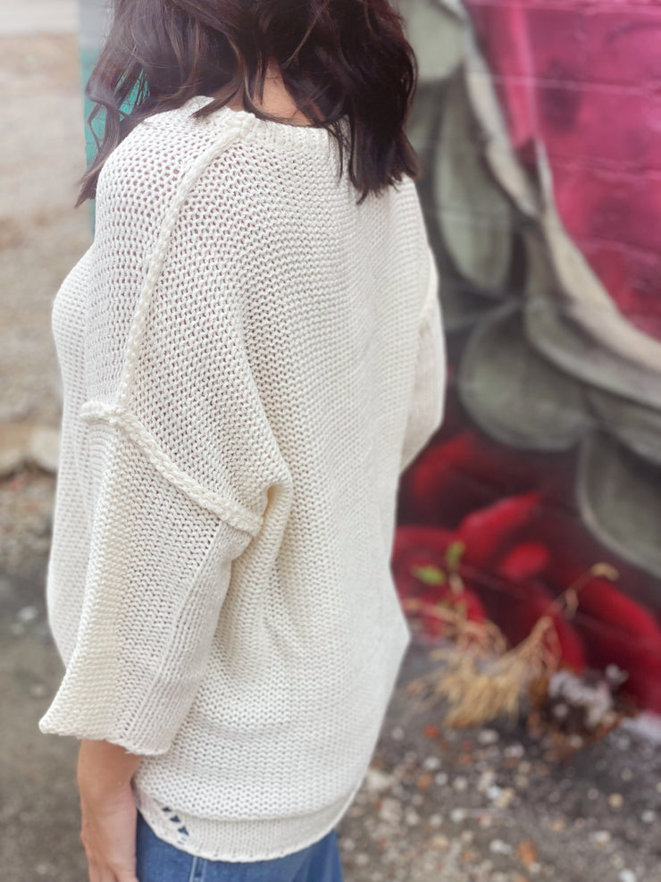 Rachel Sweater- Ivory