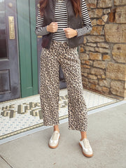 Vervet Leopard Barrel Denim