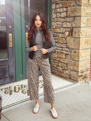 Vervet Leopard Barrel Denim