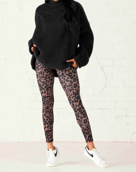 Braxton Printed Legging- Leopard
