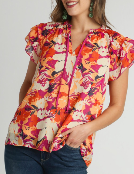Melany Floral Top